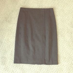 Gray pencil skirt